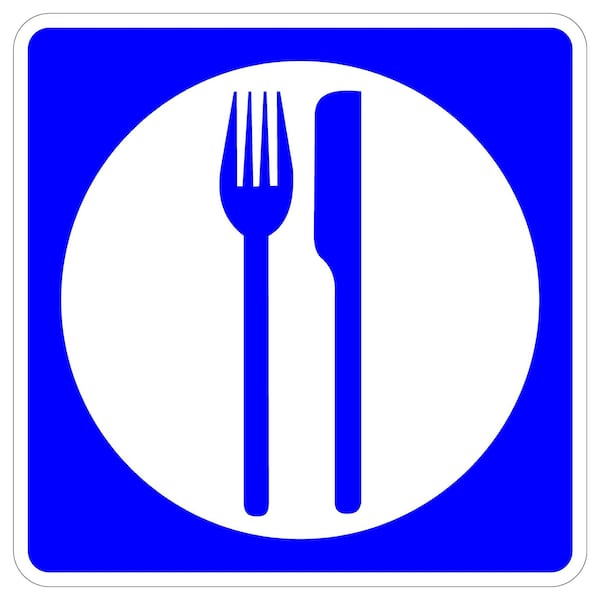 Sign Solutions Usa 24 in Height, 24 in Width, Aluminum, Square DUS08DWT2424D9-8 - main